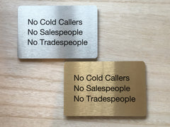 Add Your Own Text to 15x10cm / 6x4" Blank Metal Signs in Silver, Gold & White