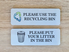 Silver, Gold or White Metal Litter and Recycling Vital Signs