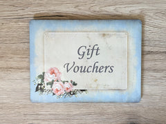 Add Your Own Text to Vintage Blue Shabby Chic Blank Signs