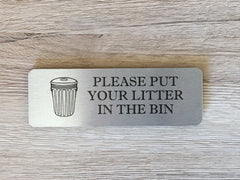 Silver, Gold or White Metal Litter and Recycling Vital Signs