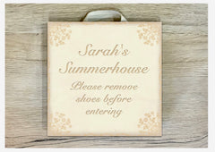 Add Your Own Text to Cream Damask Shabby Chic Blank Signs