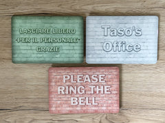 Add Your Own Text to 15x10cm / 6x4" Blank BRICK EFFECT Signs in a Variety of Colours