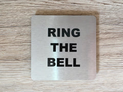 Close Door, Junk Mail, Cold Callers & Ring Bell Silver, Gold or White Vital Signs: SQUARE