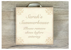 Add Your Own Text to Cream Damask Shabby Chic Blank Signs