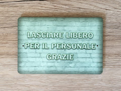 Add Your Own Text to 15x10cm / 6x4" Blank BRICK EFFECT Signs in a Variety of Colours