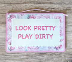 Add Your Own Text to our Blush Rose Blank Sign in Wood or Metal