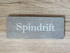 Add Text to Wood Effect Metal Signs: Pine, Oak & Distressed Designs
