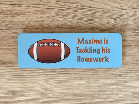 Personalised Rugby Bedroom Door Sign