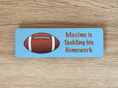 Personalised Rugby Bedroom Door Sign
