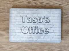 Add Your Own Text to 15x10cm / 6x4" Blank BRICK EFFECT Signs in a Variety of Colours