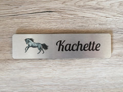 Horse Sign Personalised Metal Stables Plaque