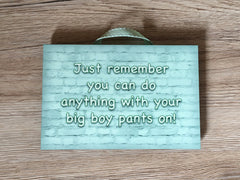 Add Your Own Text to 15x10cm / 6x4" Blank BRICK EFFECT Signs in a Variety of Colours