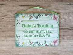 Add Your Own Text to our Fairy Garden Blank Sign in Wood or Metal