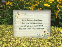 Sunflower Add Your Own Text Rustic Sign in Wood or Metal