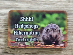 Add Text to Hedgehog Photo Blank Sign in Wood or Metal
