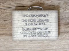 Add Your Own Text to 15x10cm / 6x4" Blank BRICK EFFECT Signs in a Variety of Colours