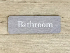 Add Text to Wood Effect Metal Signs: Pine, Oak & Distressed Designs