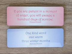 Colourful Motivational Plaques & Bookmarks: Proverbs