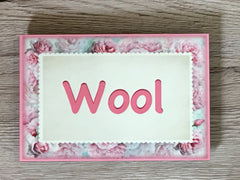 Add Your Own Text to our Blush Rose Blank Sign in Wood or Metal