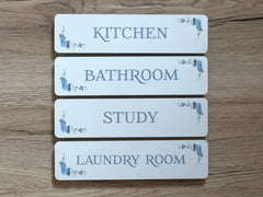 Rosebud Metal Room Signs: Buy Online at www.honeymellow.com