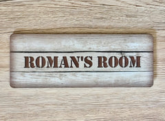 Add Your Own Text to Wood Effect Shabby Chic Blank Signs