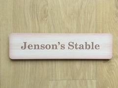 Add Your Own Text Blank Rustic Wood Effect Coloured Metal Signs: Various Sizes