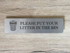 Silver, Gold or White Metal Litter and Recycling Vital Signs