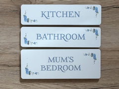 Rosebud Metal Room Signs: Buy Online at www.honeymellow.com