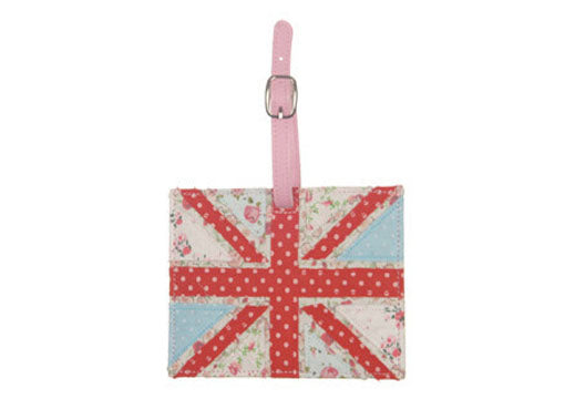 Union Jack Shabby Chic Luggage Tag at Honeymellow